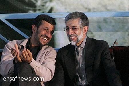 حداد عادل - محمود احمدی نژاد