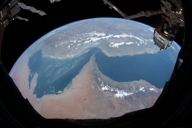 تصاویری از خلیج فارس و مکه از ایستگاه فضایی