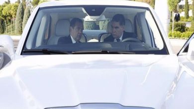 تغییر رنگ ماشین‌های ترکمنستان به دستور رئیس‌جمهور