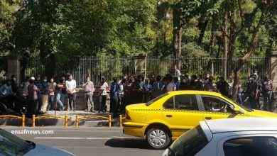 تجمع ایثارگران شهرداری مقابل شورای شهر تهران