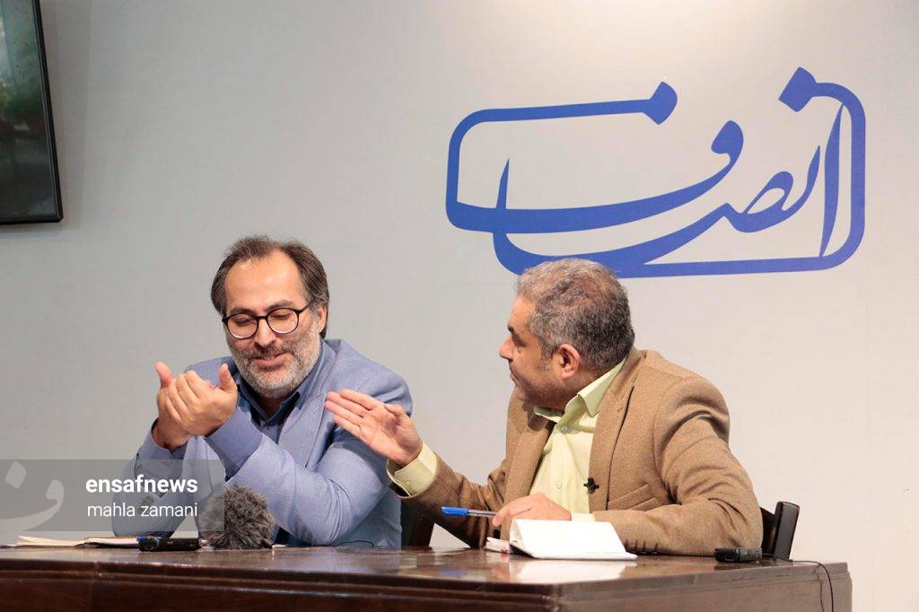 مناظره محمدجواد روح و دانیال معمار در دفتر انصاف نیوز